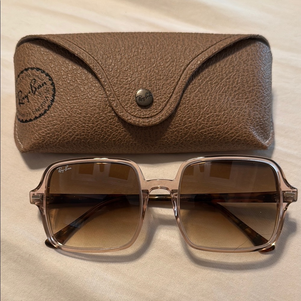 Ray-Ban Transparent Brown Sunglasses